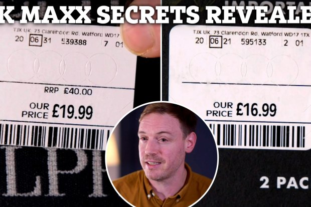 Watch as shopping expert reveals secret TKMaxx codes