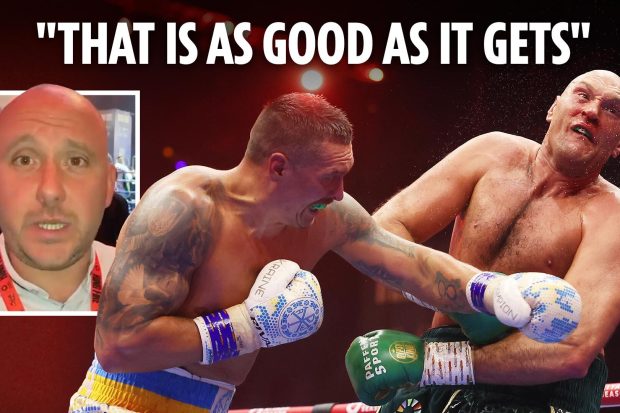 Wally Downes Jr reacts as Usyk dethrones Tyson Fury in epic clash