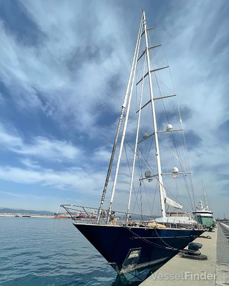 The huge 184ft yacht is lying almost perfectly intact on the sea floor