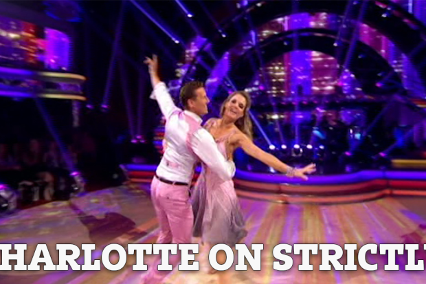 Charlotte Hawkins and Bendan Cole dance the jive on Strictly Come Dancing