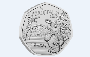 a coin that says the gruffalo 's child on it